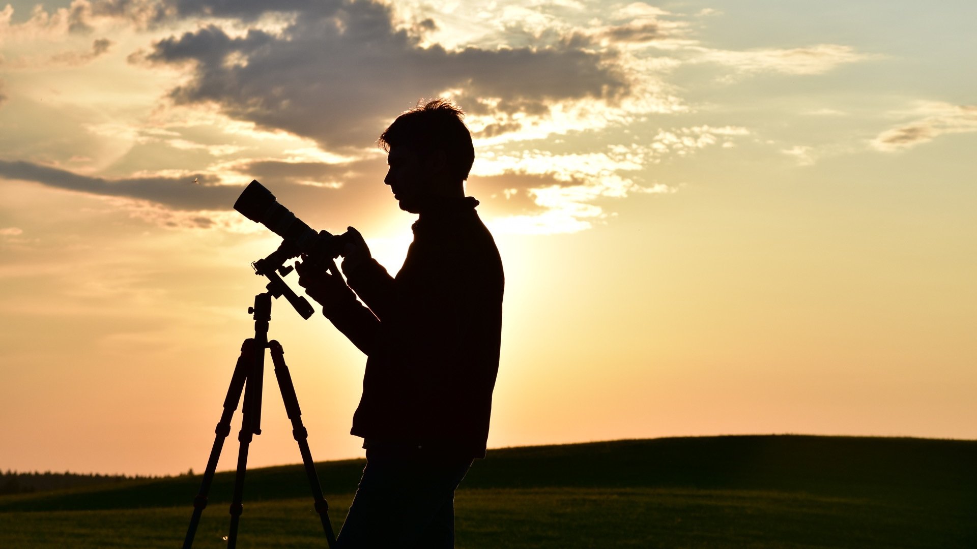 Astrofotografie Omegon Minitrack Stativ Kamera Marcus