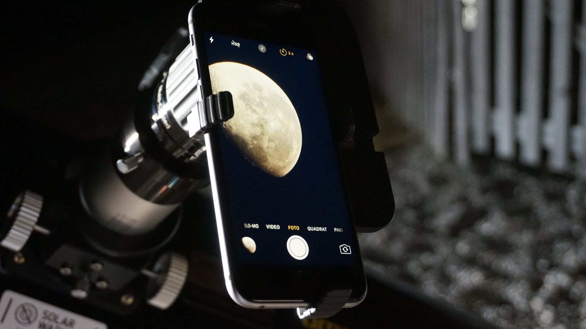 Zo maakt u maanfoto's met uw smartphone