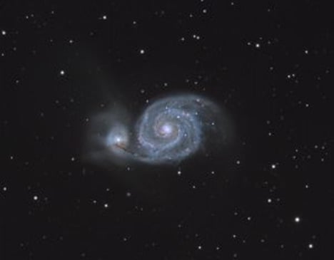 M 51 (Foto: Mike Behnke, Sterrenwacht Gelenau, Saksen)