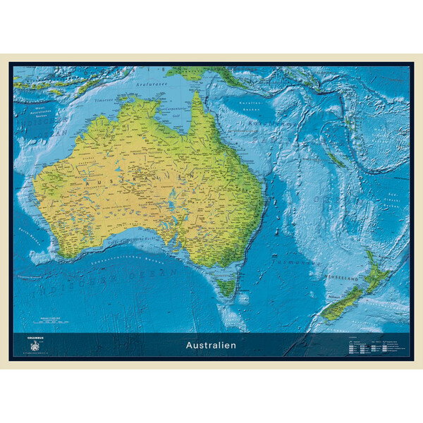 Columbus Continentkaart Australia (115 x 85 cm)