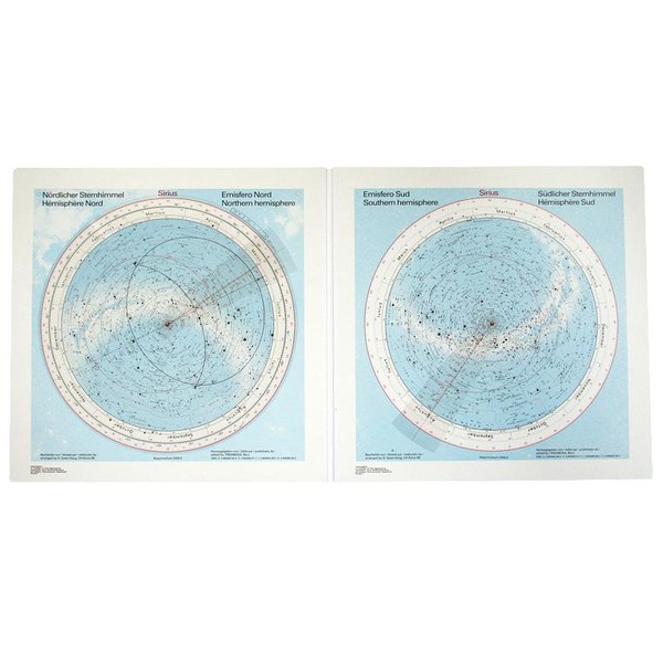 Freemedia Sterrenkaart Sirius star chart, large