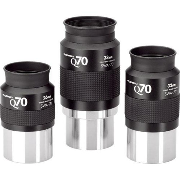 Orion Q70 set van 3 oculairs (26mm, 32mm, 38mm)