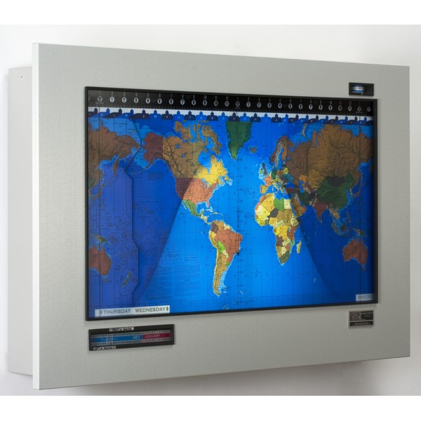 Geochron Original Kilburg in satin anodised aluminium design and black border