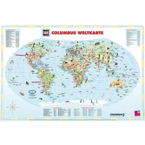 Columbus Kinderglobus WAS IST WAS Globus "Planet Erde"