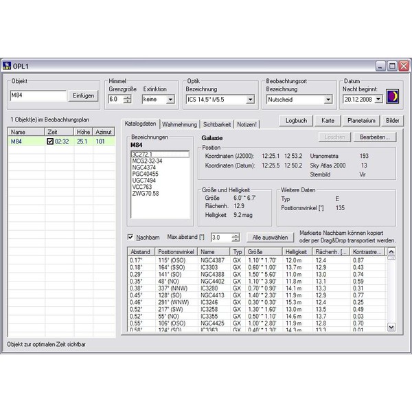 Oculum Verlag Software Eye & Telescope 3.0