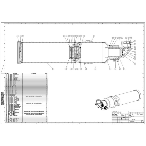 Lunt Solar Systems Zonnetelescoop Lunt ST 100/800 LS100T Ha B1800 FT PT OTA