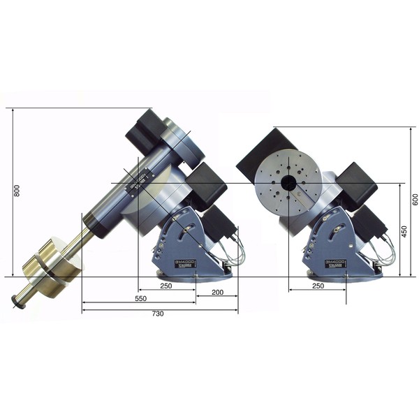 10 Micron GM 4000 QCI-montering, stationaire uitvoering