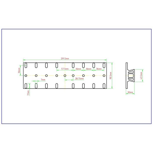 William Optics Vixen-Style zwaluwstaartplaat, lange versie