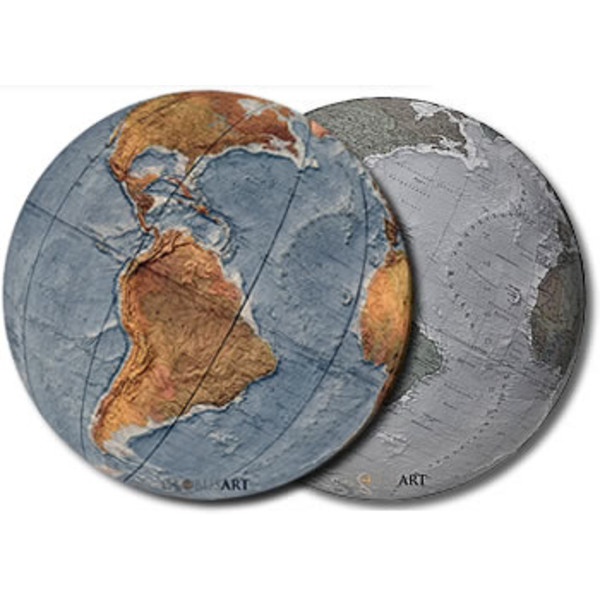 Columbus Globe Duo Alba Roestvrij staal, mat 34cm