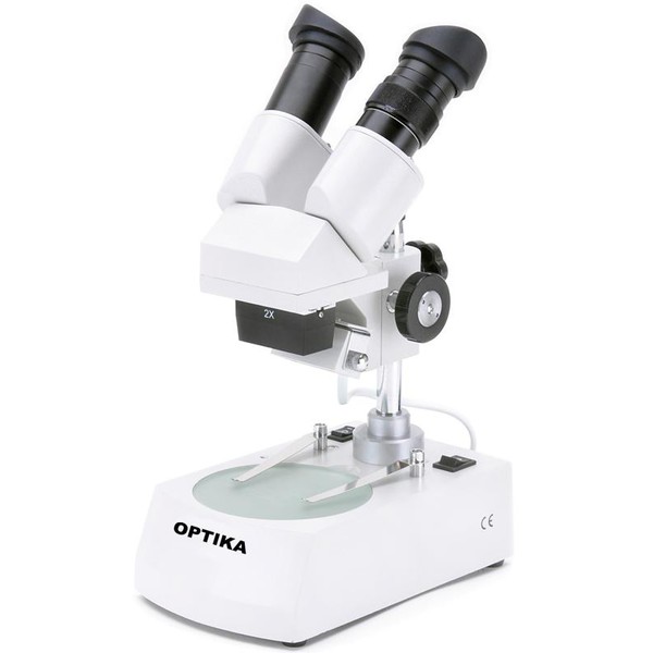 Optika Stereo microscoop S-20-2L, 20x, binoculair, gereflecteerd en doorgelaten licht