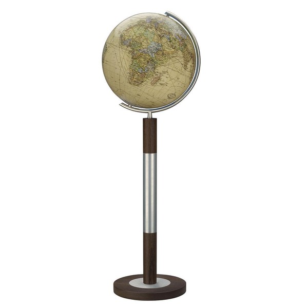Columbus Staande globe Royal 40cm Standfuß Holz Wenge/ Edelstahl