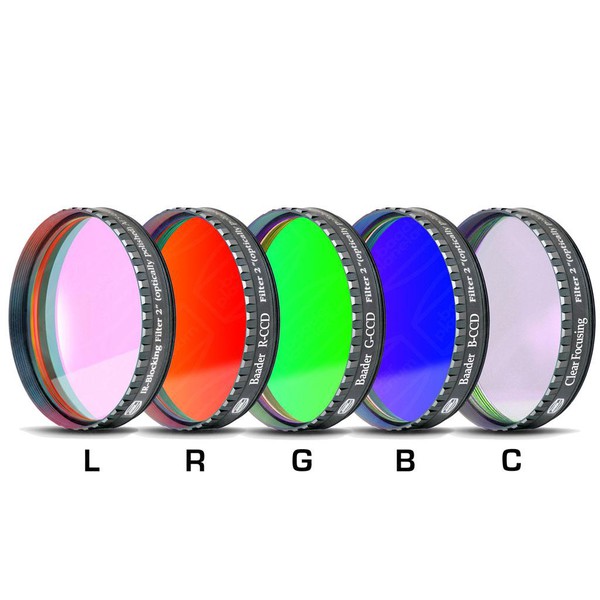 Baader LRGBC-H-alpha OIII- en SII-filterset 35nm, 2"