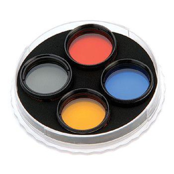 Celestron 1,25" kleurenfilterset (21, 80A, ND13, polarisatie)
