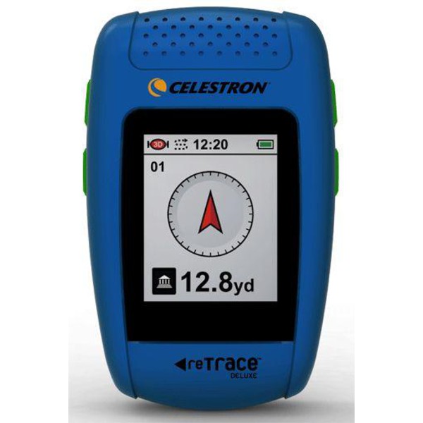 Celestron reTrace Deluxe GPS Tracker incl. digitaal kompas, blauw