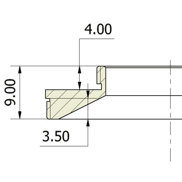 Omegon Adapter, T2 male op C-mount male