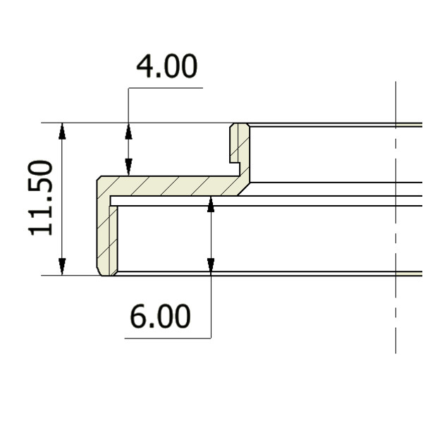 Omegon Adapter, C-Mount (male) op T2 (female)