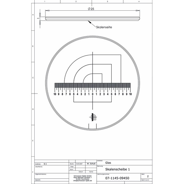 Schweizer Schaal 1, voor Tech-Line standloepen