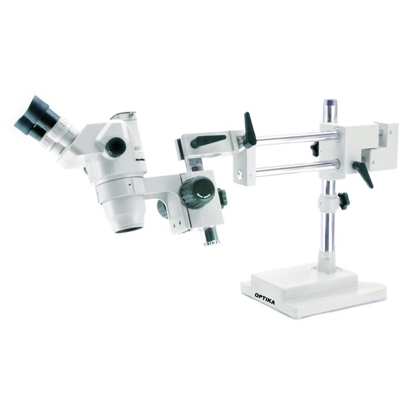 Optika SZR-14 Trinoculaire zoom stereomicroscoop, Mobile overhangend Statief