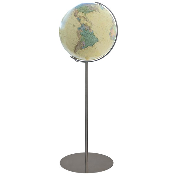 Columbus Royal staande globe, 40cm, roestvrijstalen voet 224086 (Duits)