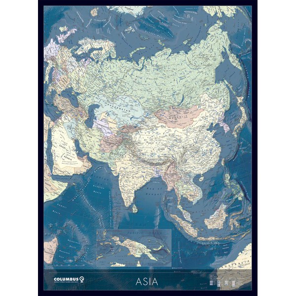 Columbus Continentkaart Azië KK2021AS (Duits)