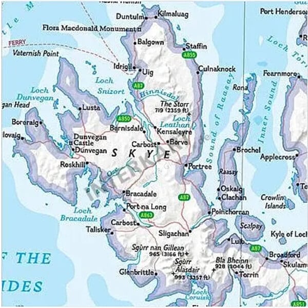 National Geographic Landkaart Schotland