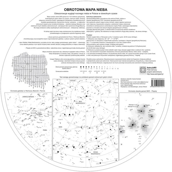 AstroCD Sterrenkaart Obrotowa mapa nieba