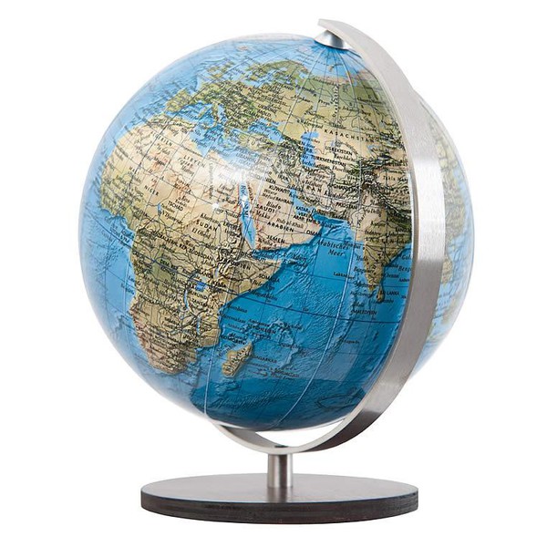 Columbus Mini globe Duorama macassar houten voet 12cm