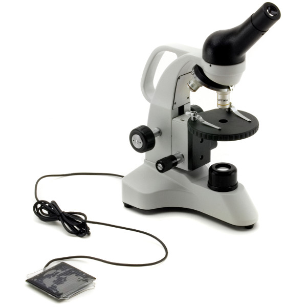 Optika Microscoop B-20 Solar, monoculair, LED, met zonnepaneel