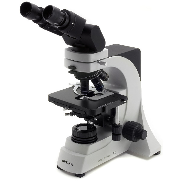 Optika Microscoop B-500 ERGO, Binoculair, ERGO kop, plan objectieven, LED