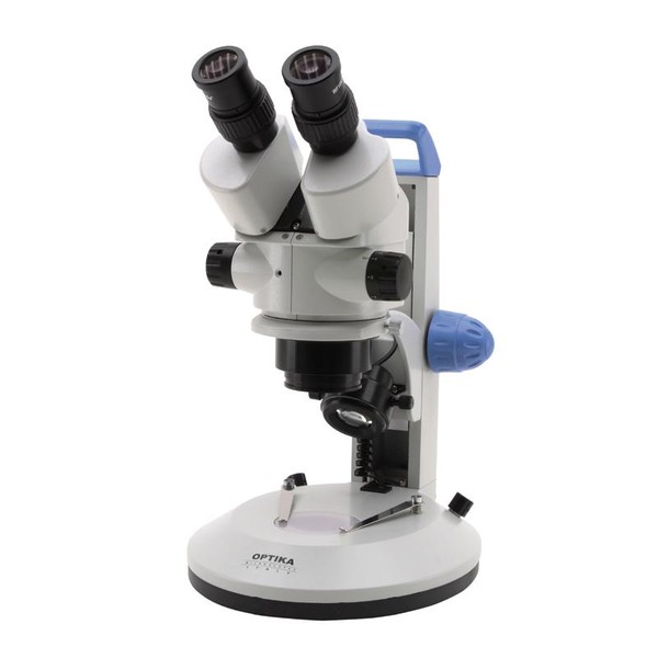 Optika Stereo microscoop LAB20 Zoom, op- en doorvallend licht, LED