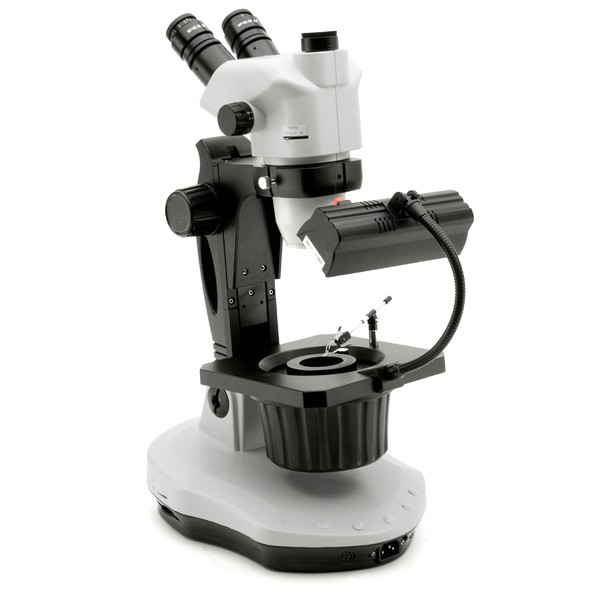 Optika Stereo zoom microscoop OPTIGEM-3, bino, fluo, 5,7-45x, wd 110