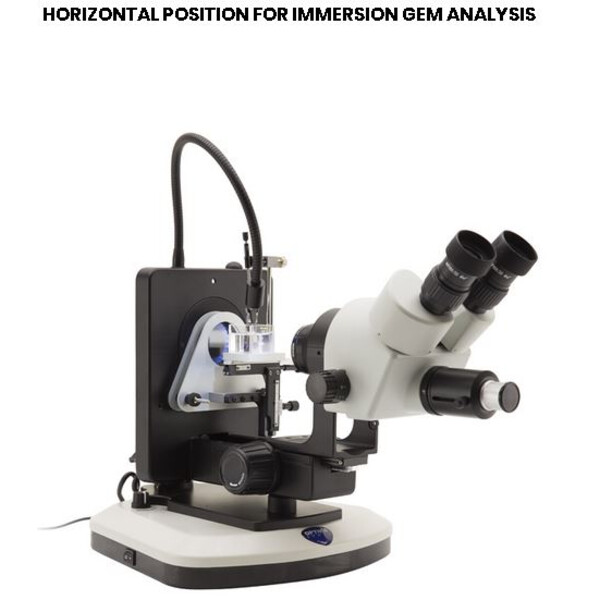 Optika Stereo zoom microscoop OPTIGEM-1,bf, df, 5.7-45x, wd 110mm