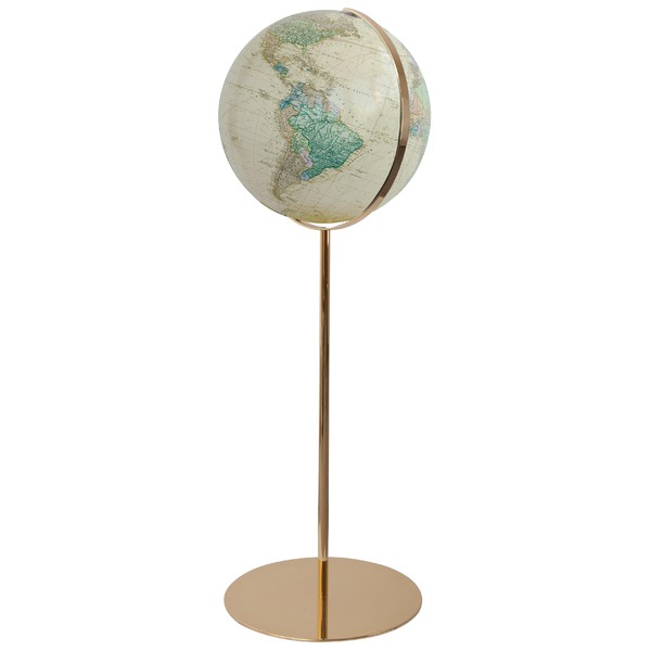 Columbus Royal staande globe, messingvoet (Duits) 40cm