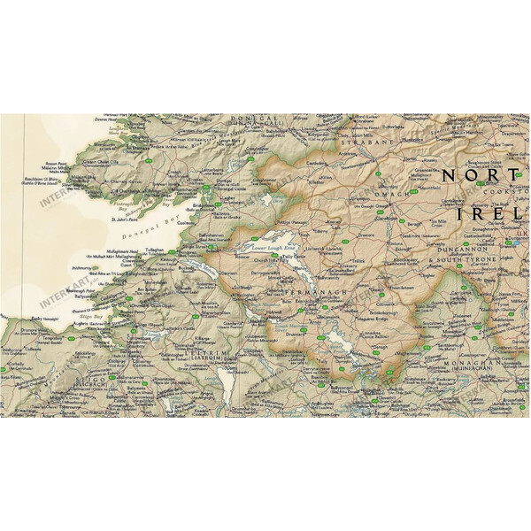 National Geographic Kaart Ierland (76 x 91 cm)