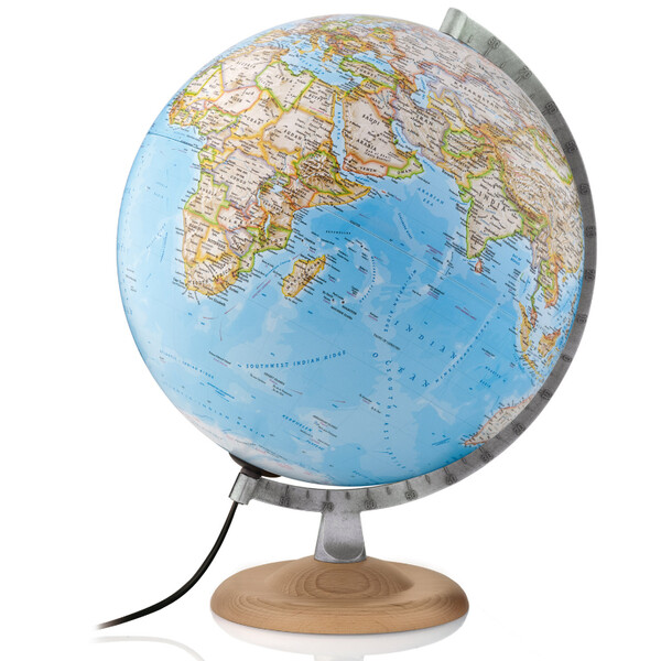 National Geographic Globe Silver Classic 30cm