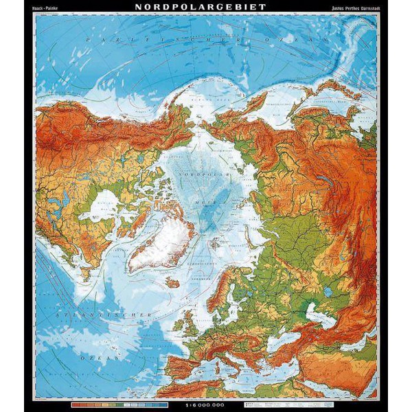 Klett-Perthes Verlag Regional-Karte Nordpolargebiet, physisch