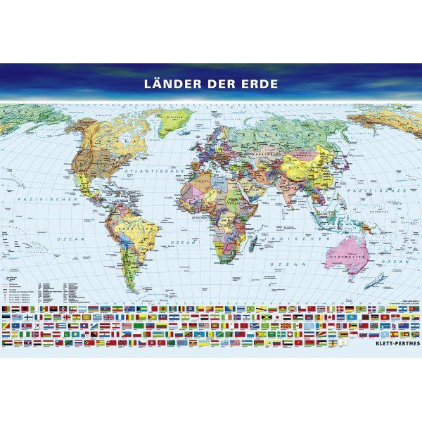 Klett-Perthes Verlag Wereldkaart Die Länder der Erde