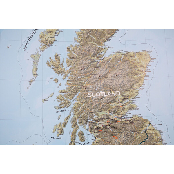 GeoMetro Kaart United Kingdom (100 x 140 cm)