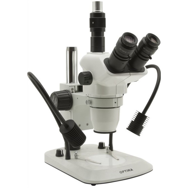 Optika Zoom stereomicroscoop 7x-45x SZN-6, trinoculair, LED