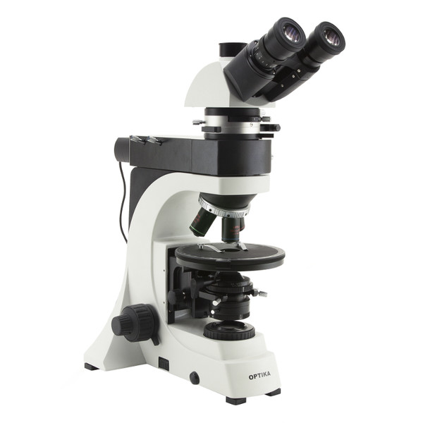 Optika microscoop B-500POL-I, trinoculair, Polarisatie, ERGO kop, X-LED