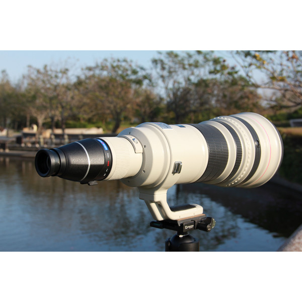 Lens2scope , 7mm, voor Canon EOS, zwart, gehoekte inkijk