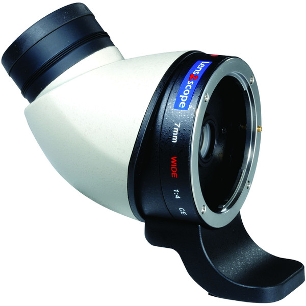 Lens2scope , 7mm, voor Canon EOS, wit, gehoekte inkijk