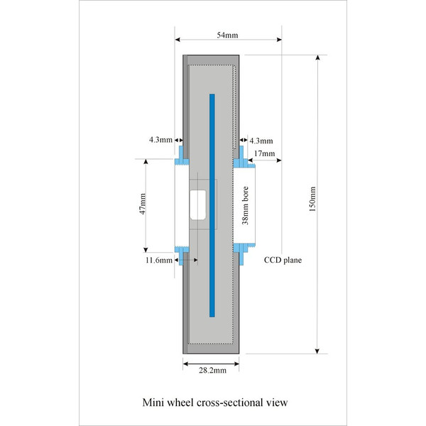 Starlight Xpress Mini USB Filterwiel 5x 36mm, T2 - T2