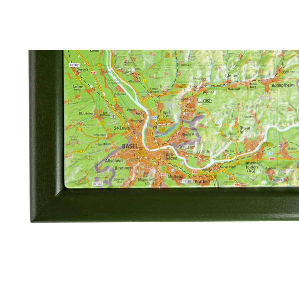 Georelief Regionale kaart Zwarte woud