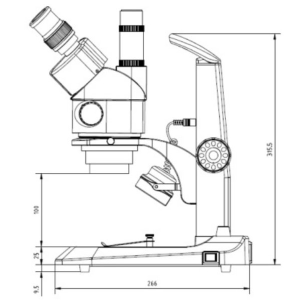 Euromex StereoBlue SB.1903 microscoop, zoom, trinoculair, 0,7x-4,5x