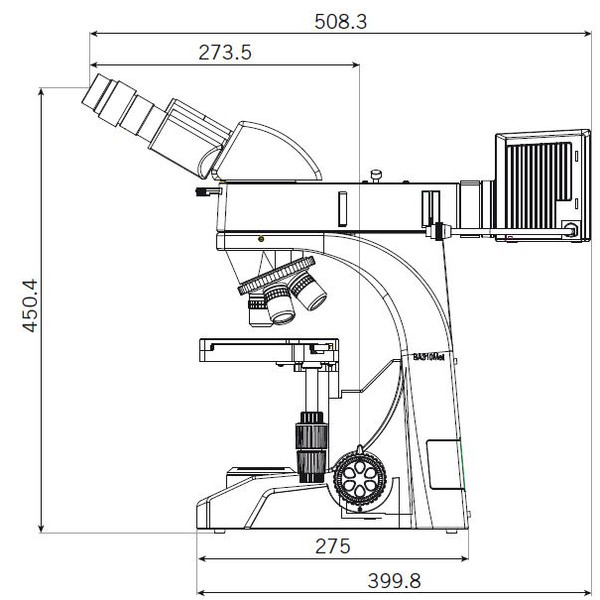 Motic Microscoop BA310 MET-T, binoculair, (3"x2")