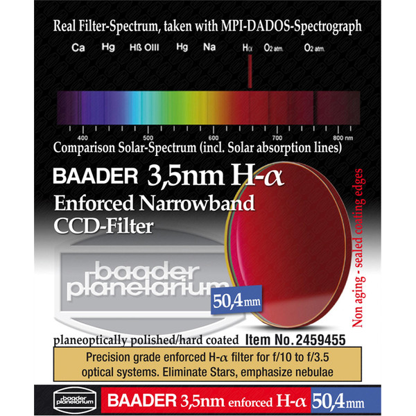 Baader Ultra-Narrowband 3,5nm H-alpha Filters 50,4mm