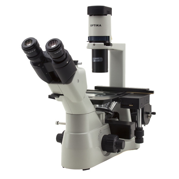 Optika Omgekeerde microscoop XDS-3FL4, trinoculair, omgekeerd, fluorescentie met 4 filterhouders