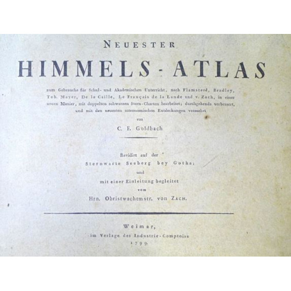 Albireo Neuester Himmels-Atlas von 1799 (Duits)
