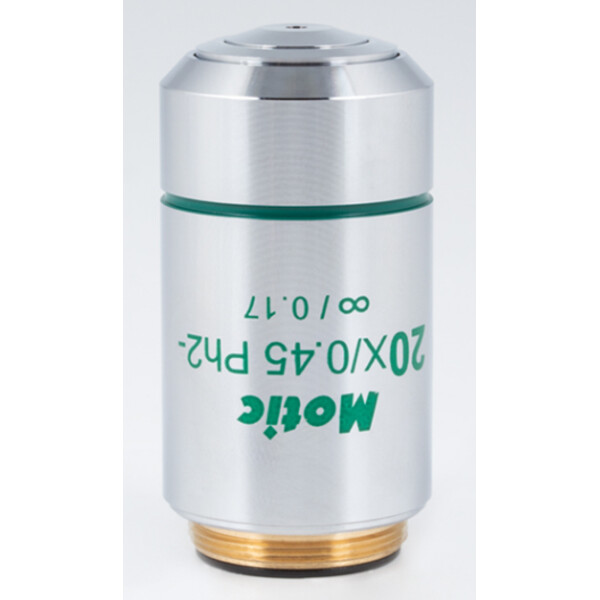 Motic CCIS Plan, achromatisch. Fase objectief neg. EC-H PLph 20x/0.45 (AA=0.9mm)